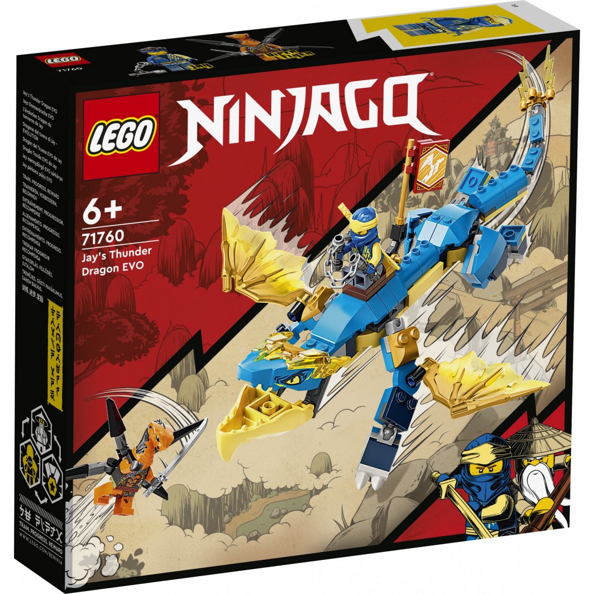 organisere Sidelæns ulykke LEGO Ninjago Jays Tordendrage EVO 71760 - Multi Bedste pris online |  Heaven4kids.dk